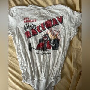 Vintage logo t-shirt bodysuit